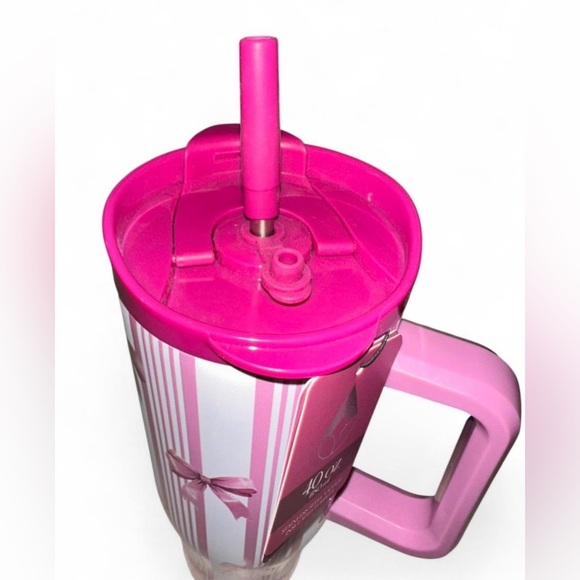 Wellness Purple Bows & Stripes Tumbler, 40oz - Picture 3 of 4